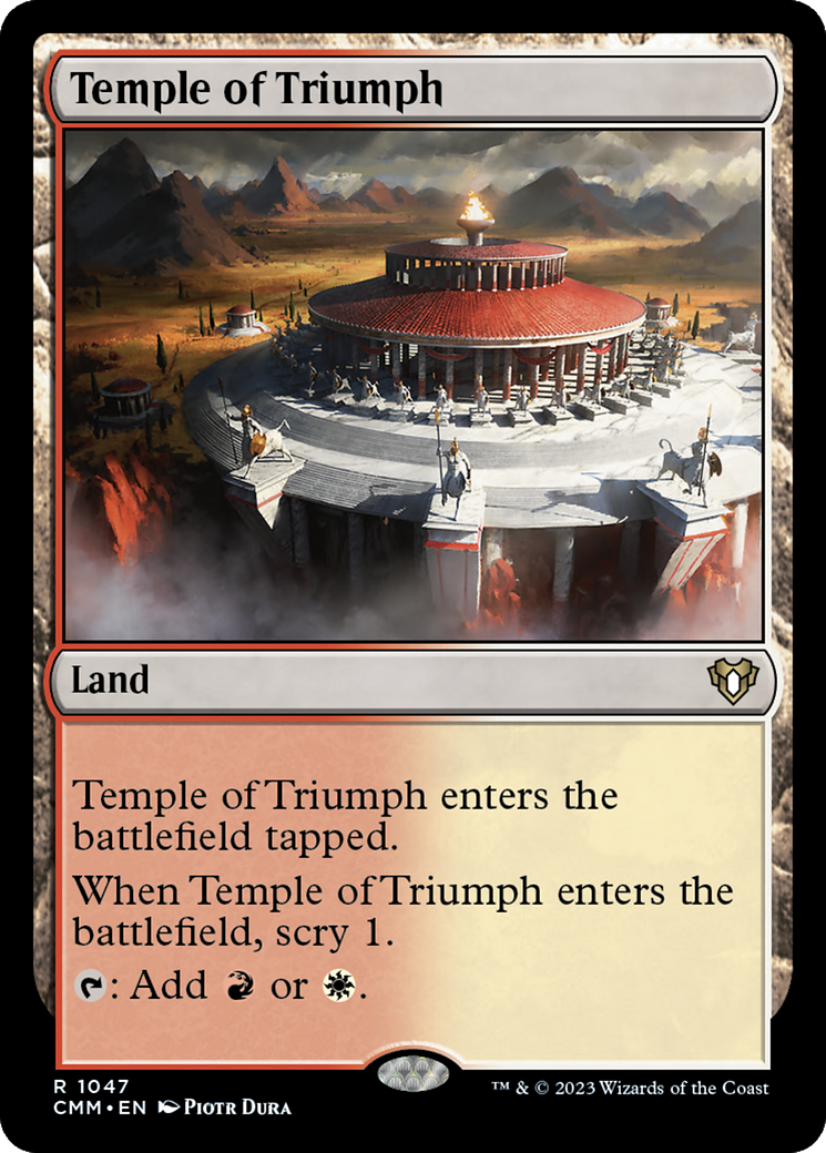 Temple of Triumph [Commander Masters] | Jomio and Rueliete's Cards and Comics