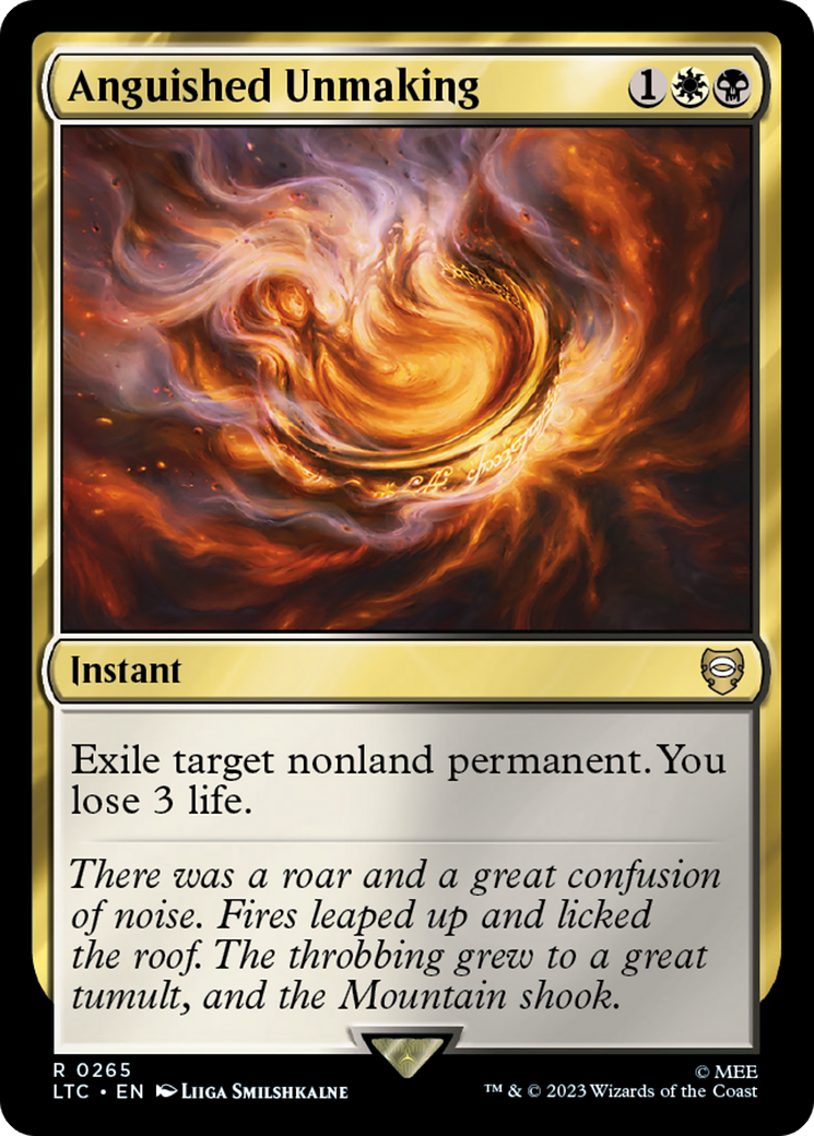 Anguished Unmaking [The Lord of the Rings: Tales of Middle-Earth Commander] | Jomio and Rueliete's Cards and Comics