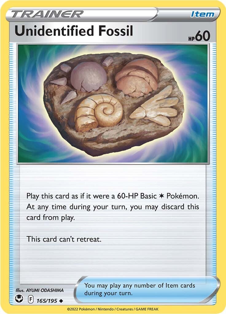 Unidentified Fossil (165/195) [Sword & Shield: Silver Tempest] | Jomio and Rueliete's Cards and Comics