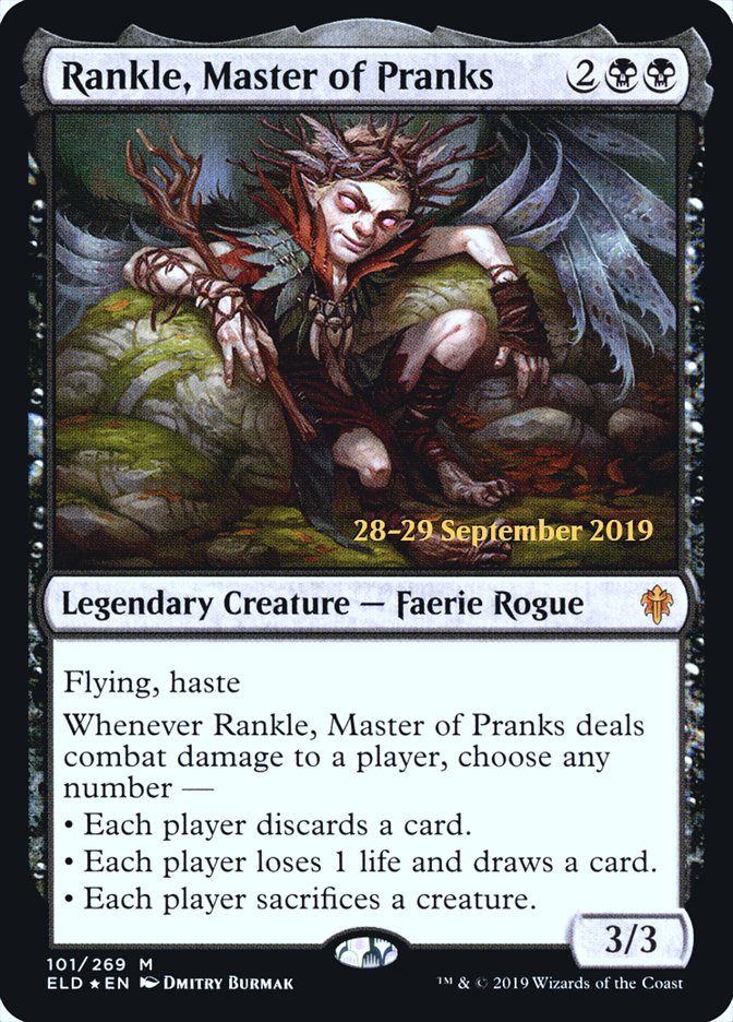 Rankle, Master of Pranks [Throne of Eldraine Prerelease Promos] | Jomio and Rueliete's Cards and Comics