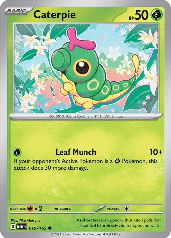 Caterpie (010/165) [Scarlet & Violet 151] | Jomio and Rueliete's Cards and Comics