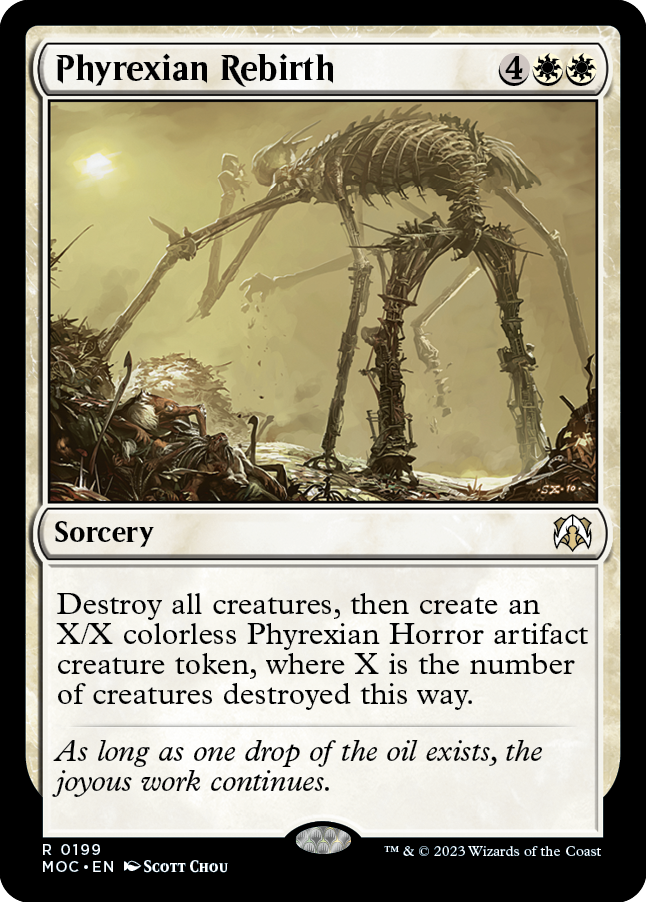 Phyrexian Rebirth [March of the Machine Commander] | Jomio and Rueliete's Cards and Comics
