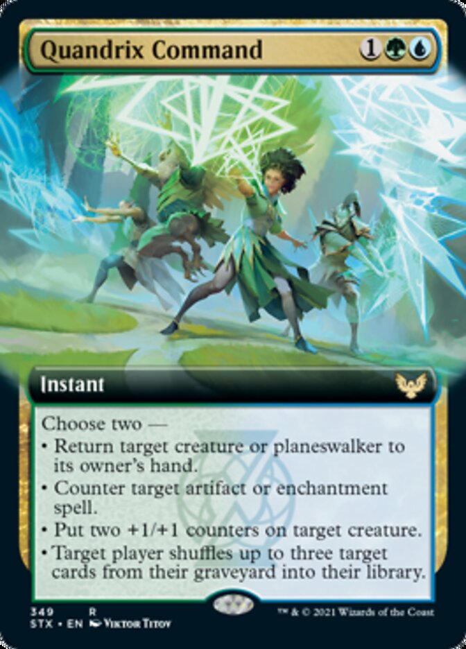 Quandrix Command (Extended Art) [Strixhaven: School of Mages] | Jomio and Rueliete's Cards and Comics