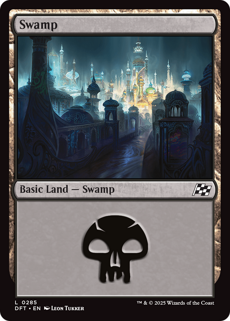 Swamp (0285) [Aetherdrift] | Jomio and Rueliete's Cards and Comics