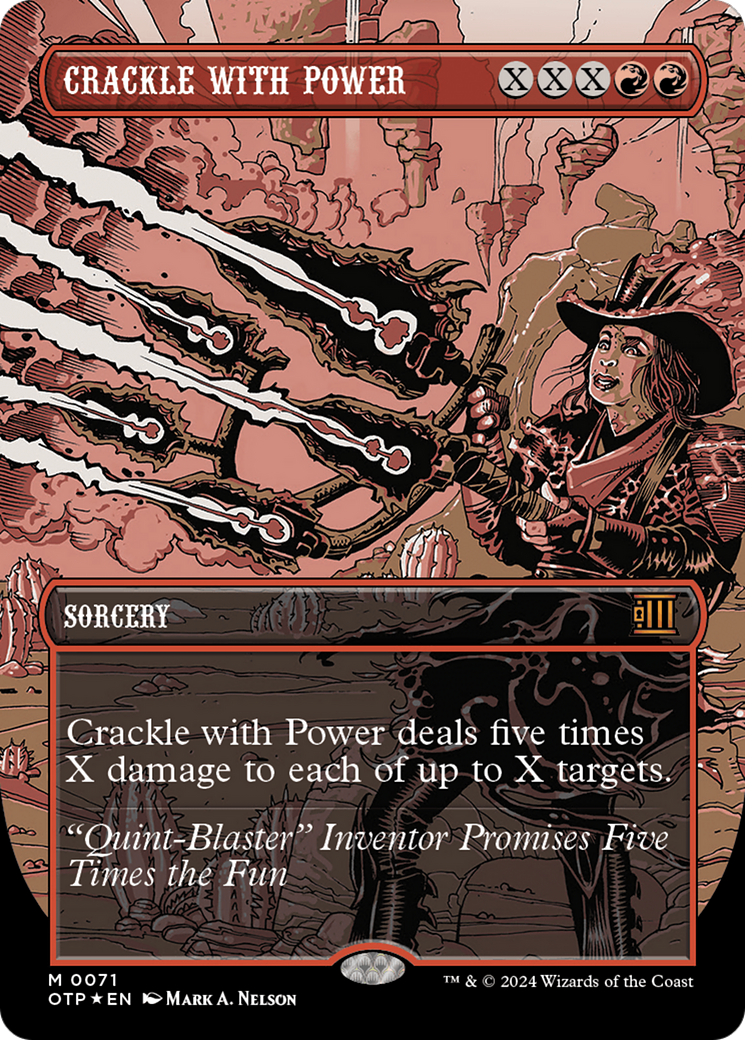 Crackle with Power (Textured Foil) [Outlaws of Thunder Junction: Breaking News] | Jomio and Rueliete's Cards and Comics