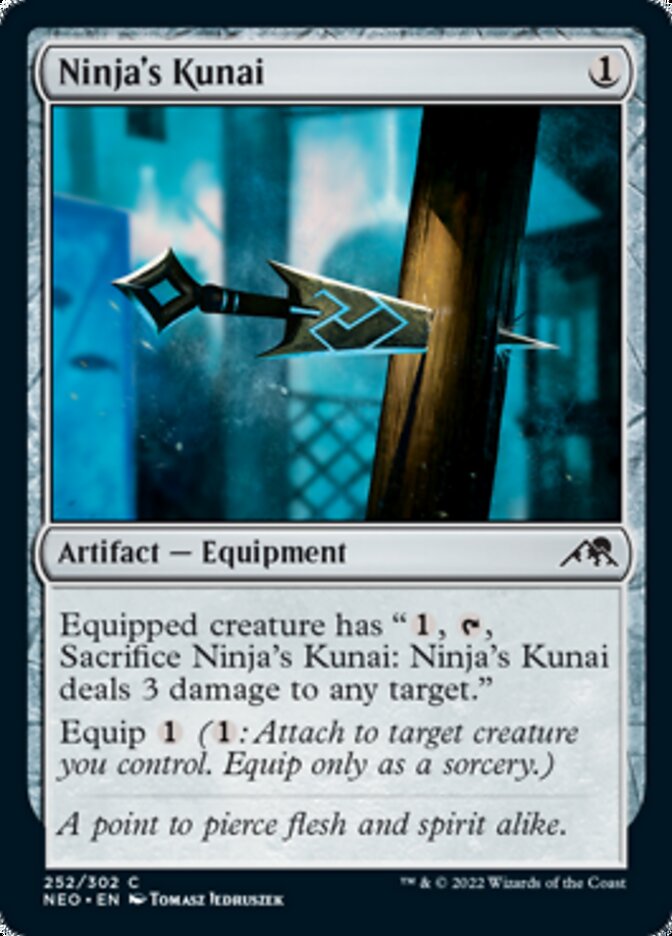 Ninja's Kunai [Kamigawa: Neon Dynasty] | Jomio and Rueliete's Cards and Comics