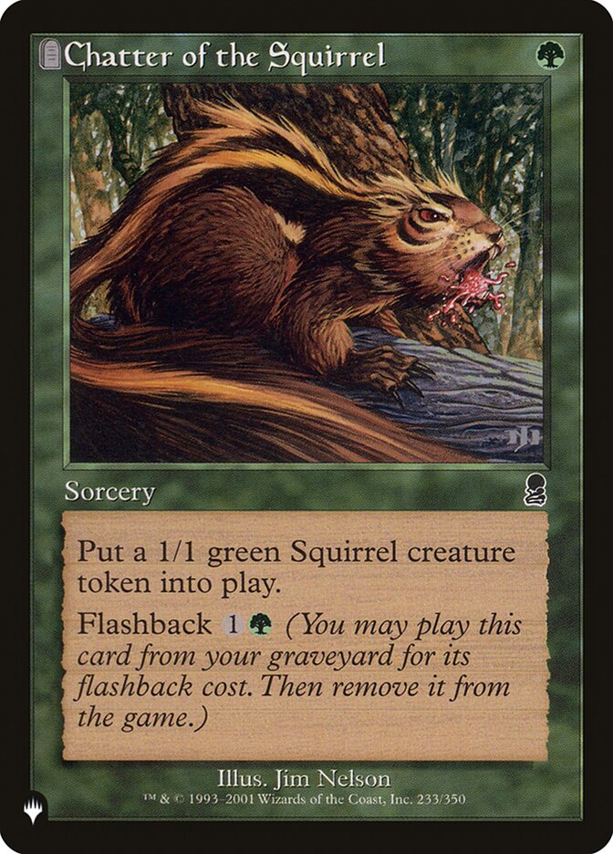Chatter of the Squirrel [The List] | Jomio and Rueliete's Cards and Comics