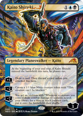 Kaito Shizuki (Borderless) [Kamigawa: Neon Dynasty] | Jomio and Rueliete's Cards and Comics