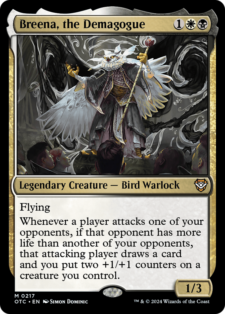 Breena, the Demagogue [Outlaws of Thunder Junction Commander] | Jomio and Rueliete's Cards and Comics