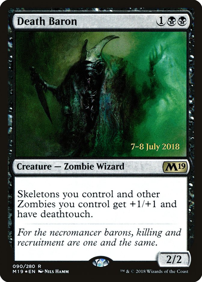 Death Baron [Core Set 2019 Prerelease Promos] | Jomio and Rueliete's Cards and Comics