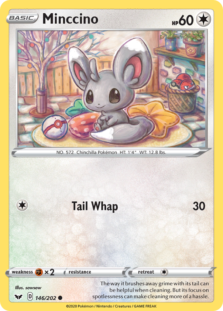 Minccino (146/202) [Sword & Shield: Base Set] | Jomio and Rueliete's Cards and Comics