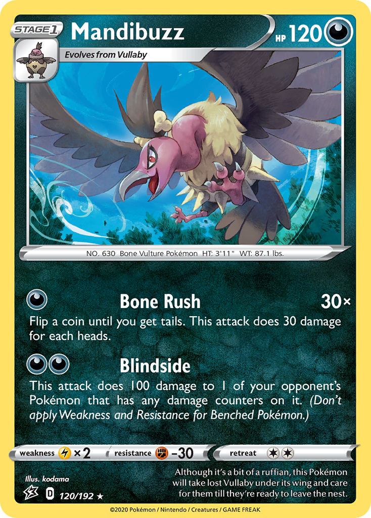 Mandibuzz (120/192) [Sword & Shield: Rebel Clash] | Jomio and Rueliete's Cards and Comics