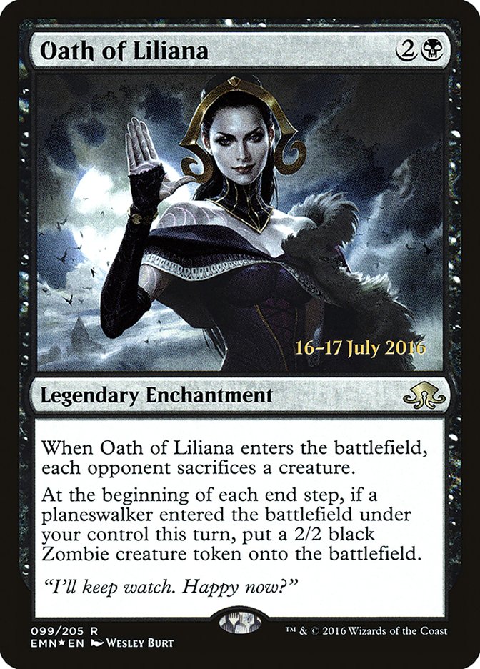 Oath of Liliana [Eldritch Moon Prerelease Promos] | Jomio and Rueliete's Cards and Comics