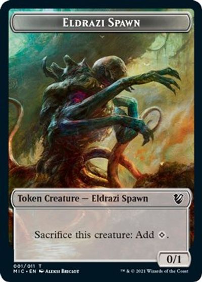 Eldrazi Spawn // Human Soldier Double-Sided Token [Innistrad: Midnight Hunt Commander Tokens] | Jomio and Rueliete's Cards and Comics