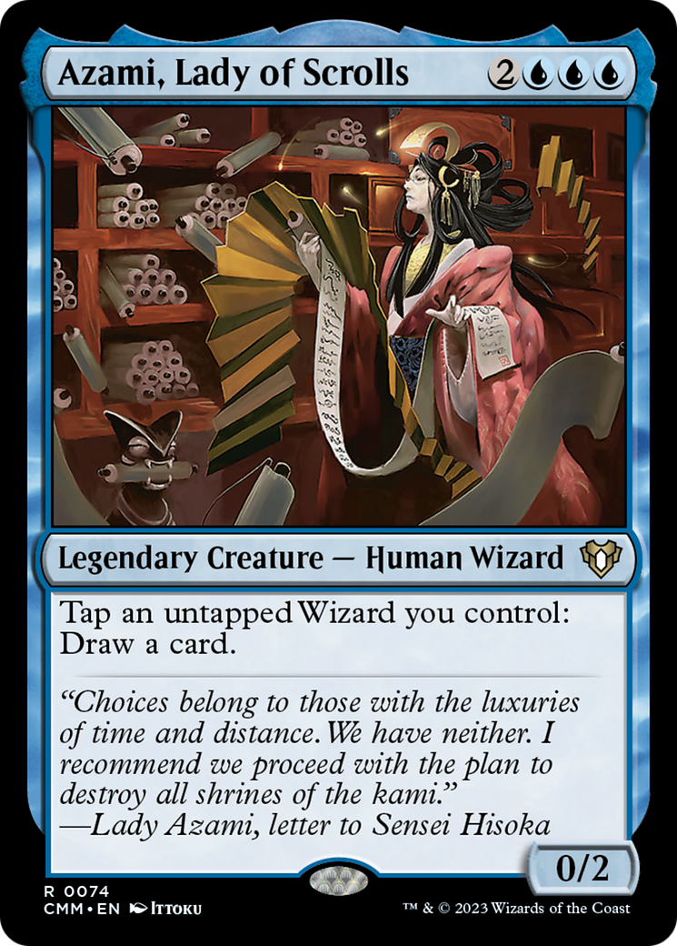 Azami, Lady of Scrolls [Commander Masters] | Jomio and Rueliete's Cards and Comics