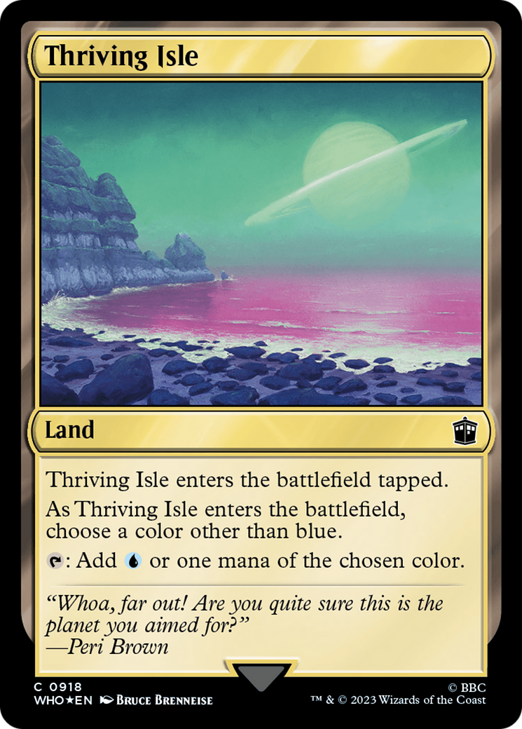 Thriving Isle (Surge Foil) [Doctor Who] | Jomio and Rueliete's Cards and Comics