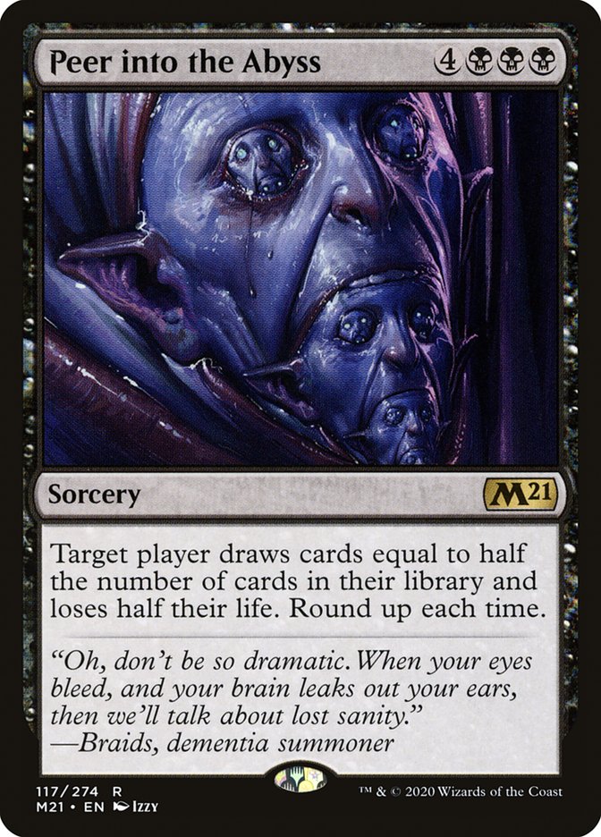 Peer into the Abyss [Core Set 2021] | Jomio and Rueliete's Cards and Comics
