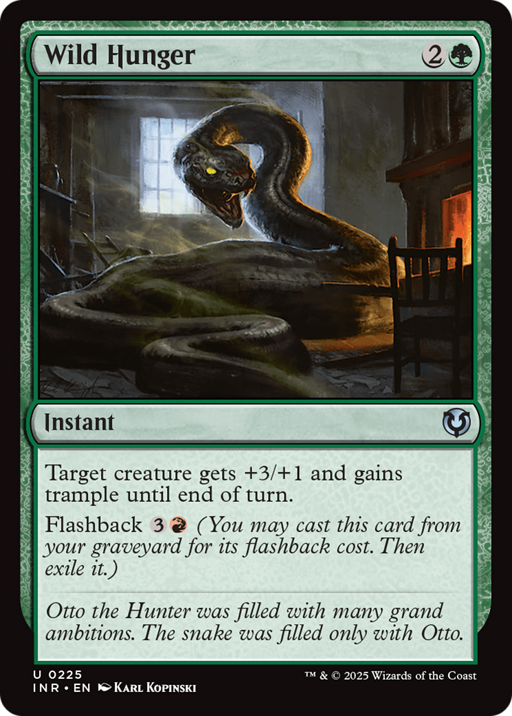 Wild Hunger [Innistrad Remastered] | Jomio and Rueliete's Cards and Comics