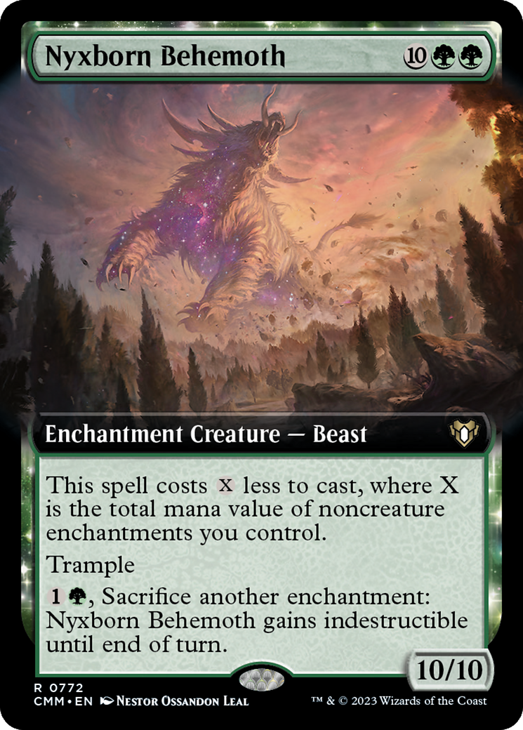 Nyxborn Behemoth (Extended Art) [Commander Masters] | Jomio and Rueliete's Cards and Comics