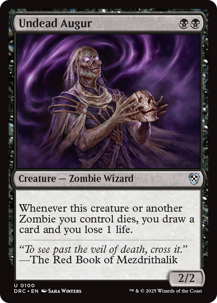 Undead Augur [Aetherdrift Commander] | Jomio and Rueliete's Cards and Comics