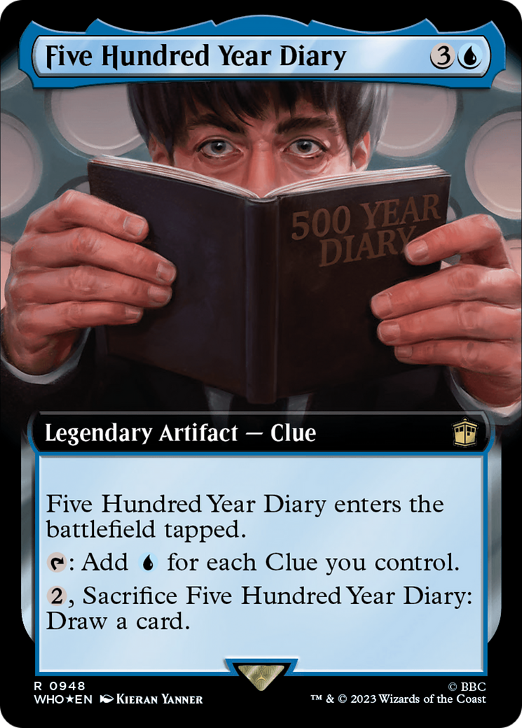 Five Hundred Year Diary (Extended Art) (Surge Foil) [Doctor Who] | Jomio and Rueliete's Cards and Comics