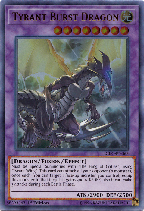 Tyrant Burst Dragon [LCKC-EN063] Ultra Rare | Jomio and Rueliete's Cards and Comics