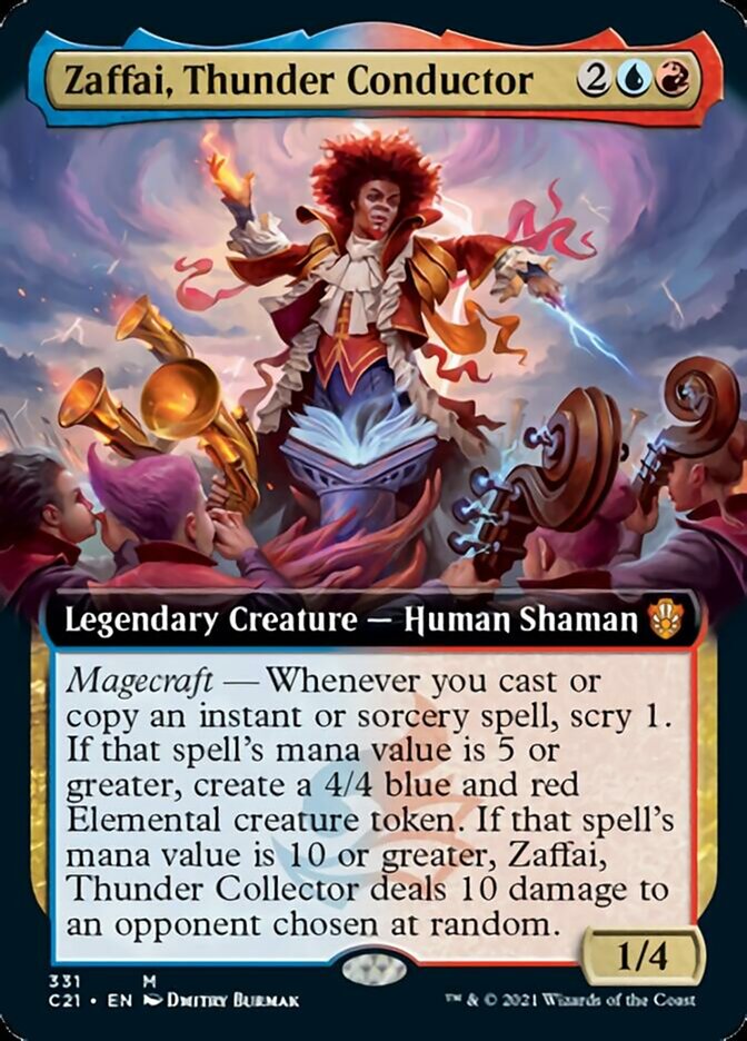Zaffai, Thunder Conductor (Extended Art) [Commander 2021] | Jomio and Rueliete's Cards and Comics