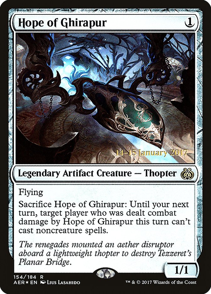 Hope of Ghirapur [Aether Revolt Prerelease Promos] | Jomio and Rueliete's Cards and Comics