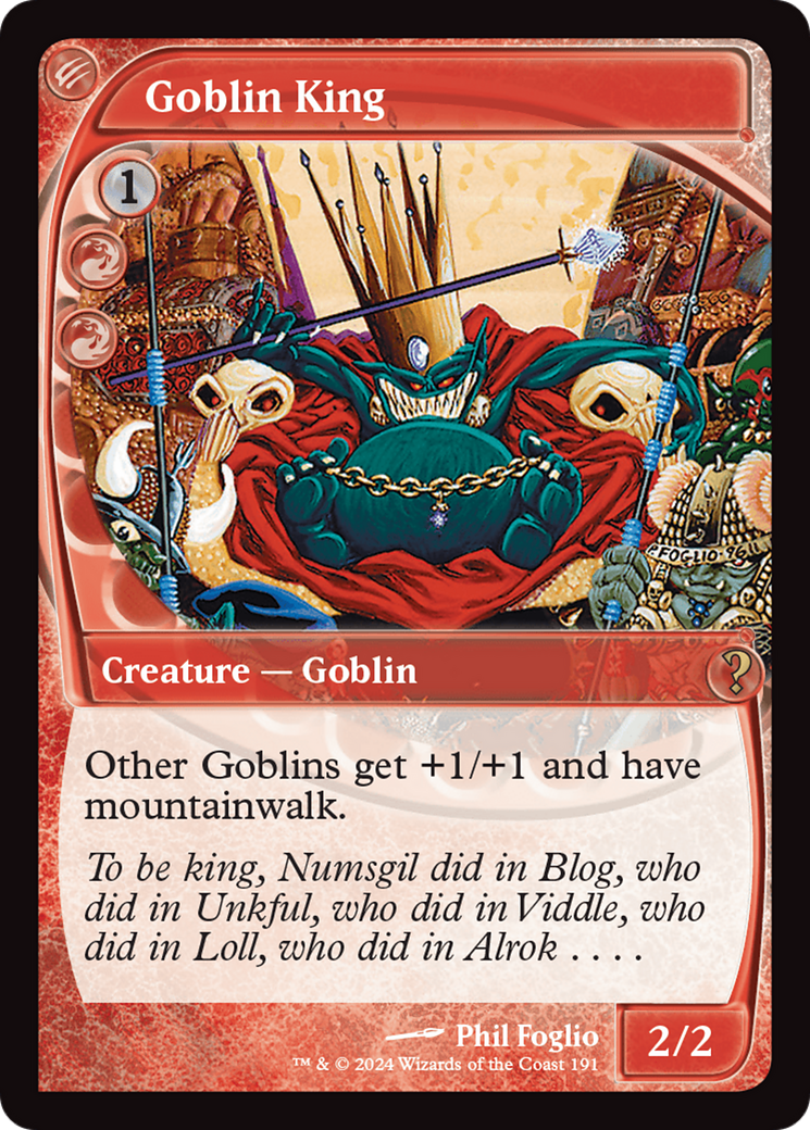 Goblin King (Future Sight) [Mystery Booster 2] | Jomio and Rueliete's Cards and Comics