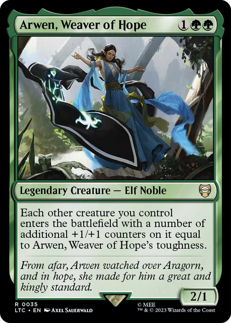 Arwen, Weaver of Hope [The Lord of the Rings: Tales of Middle-Earth Commander] | Jomio and Rueliete's Cards and Comics