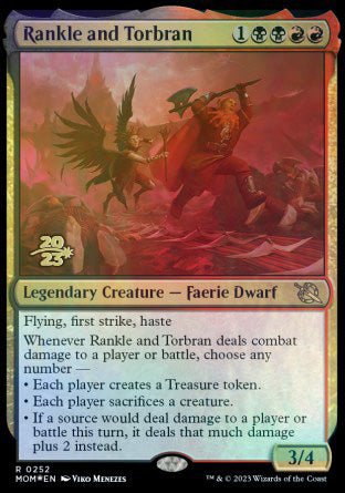 Rankle and Torbran [March of the Machine Prerelease Promos] | Jomio and Rueliete's Cards and Comics