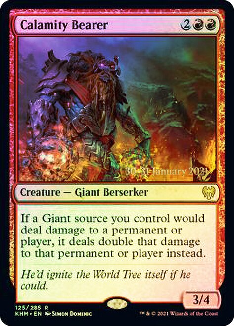 Calamity Bearer [Kaldheim Prerelease Promos] | Jomio and Rueliete's Cards and Comics