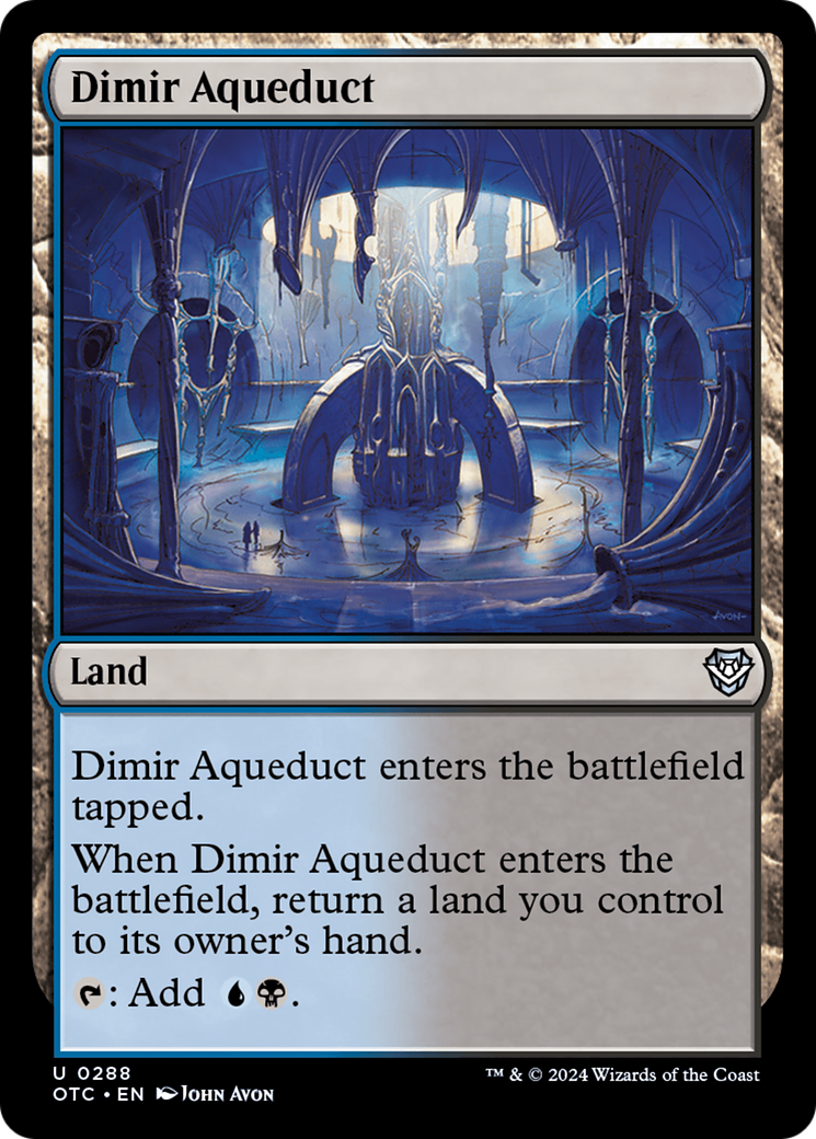 Dimir Aqueduct [Outlaws of Thunder Junction Commander] | Jomio and Rueliete's Cards and Comics