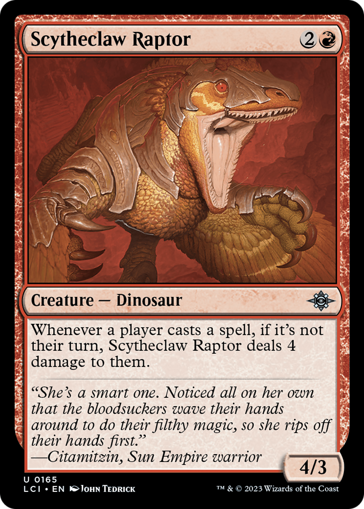 Scytheclaw Raptor [The Lost Caverns of Ixalan] | Jomio and Rueliete's Cards and Comics