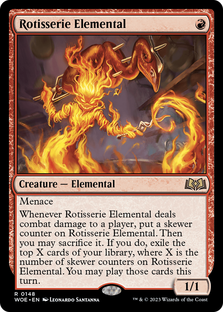 Rotisserie Elemental [Wilds of Eldraine] | Jomio and Rueliete's Cards and Comics