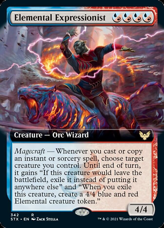 Elemental Expressionist (Extended Art) [Strixhaven: School of Mages] | Jomio and Rueliete's Cards and Comics