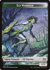 Golem // Elf Warrior Double-Sided Token [Double Masters Tokens] | Jomio and Rueliete's Cards and Comics