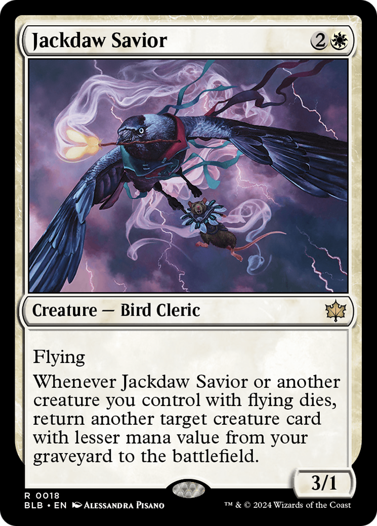 Jackdaw Savior [Bloomburrow] | Jomio and Rueliete's Cards and Comics