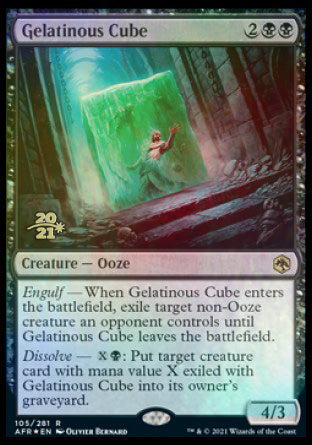 Gelatinous Cube [Dungeons & Dragons: Adventures in the Forgotten Realms Prerelease Promos] | Jomio and Rueliete's Cards and Comics