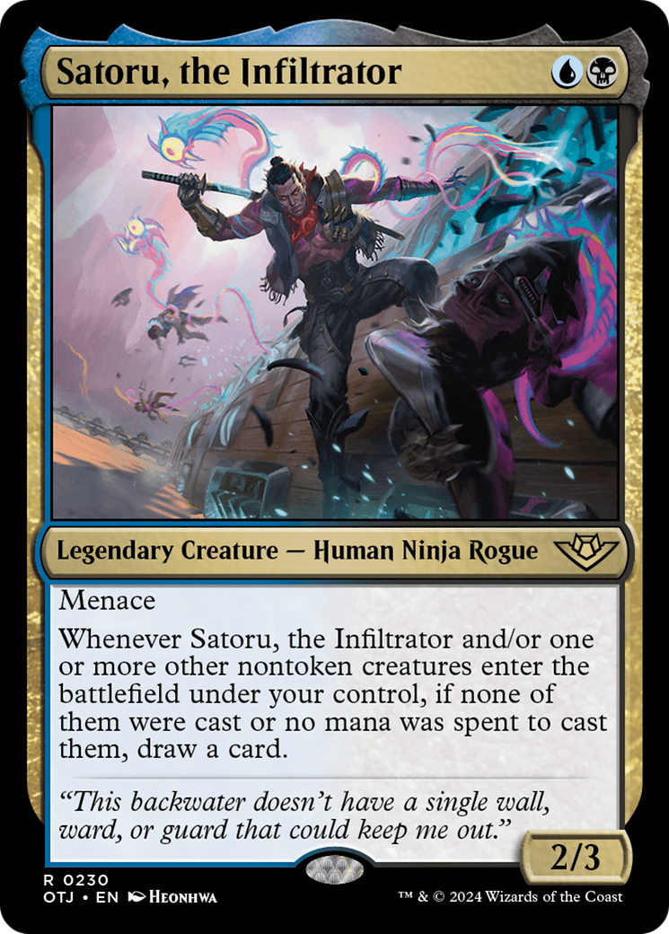 Satoru, the Infiltrator [Outlaws of Thunder Junction] | Jomio and Rueliete's Cards and Comics