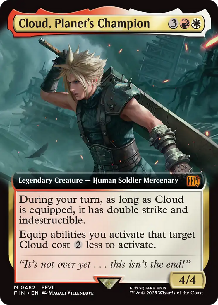 Cloud, Planet's Champion (Extended Art) [FINAL FANTASY] | Jomio and Rueliete's Cards and Comics