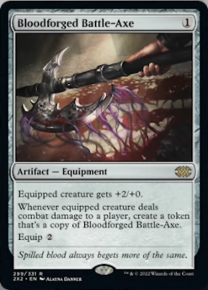 Bloodforged Battle-Axe [Double Masters 2022] | Jomio and Rueliete's Cards and Comics