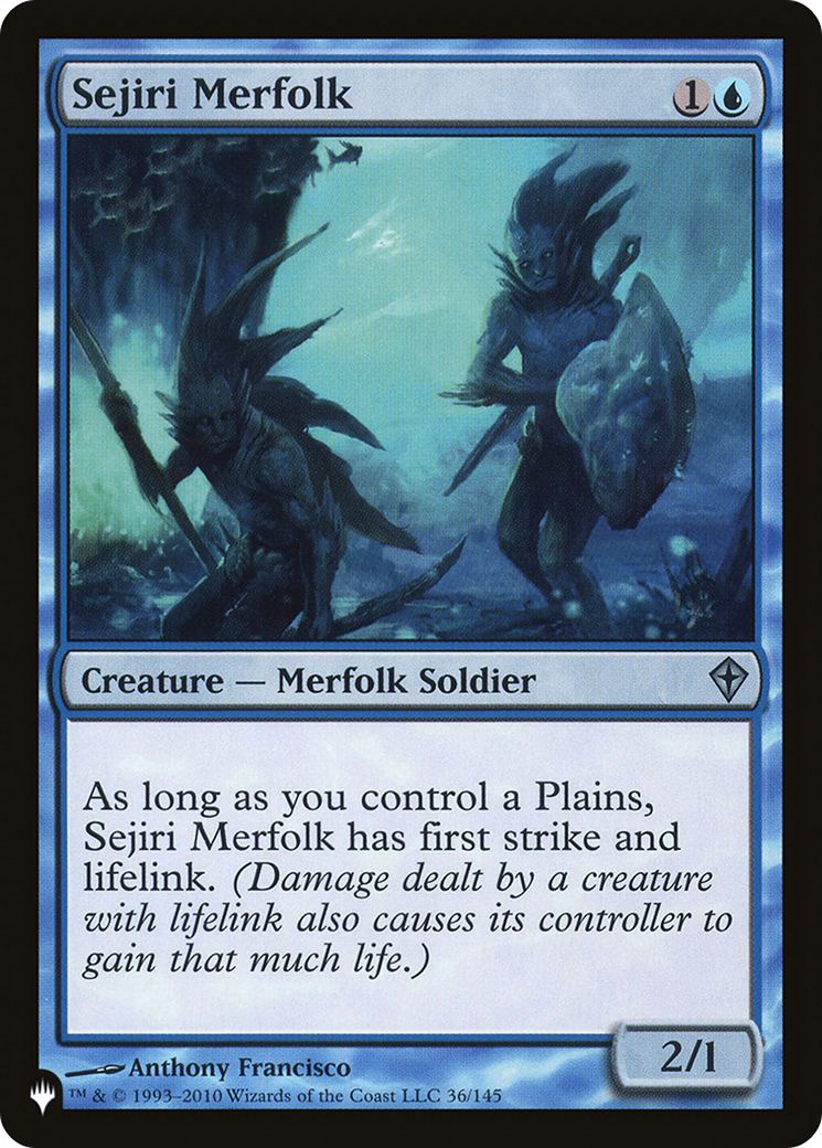 Sejiri Merfolk [The List] | Jomio and Rueliete's Cards and Comics