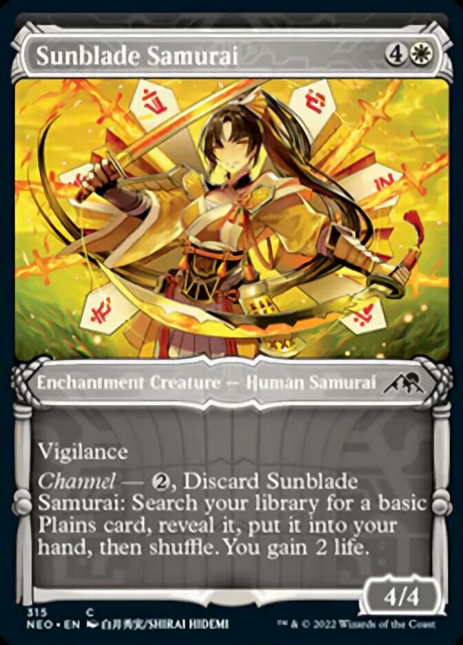 Sunblade Samurai (Showcase Samurai) [Kamigawa: Neon Dynasty] | Jomio and Rueliete's Cards and Comics