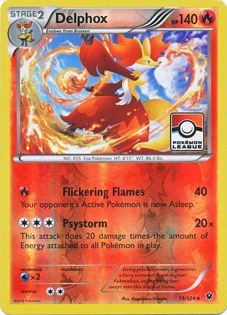 Delphox (13/124) (League Promo) [XY: Fates Collide] | Jomio and Rueliete's Cards and Comics