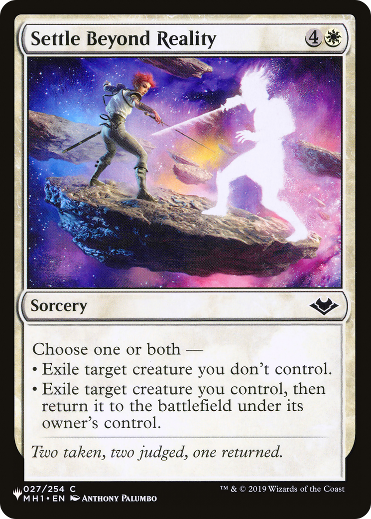 Settle Beyond Reality [The List] | Jomio and Rueliete's Cards and Comics