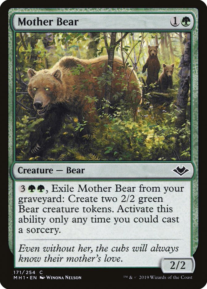 Mother Bear [Modern Horizons] | Jomio and Rueliete's Cards and Comics