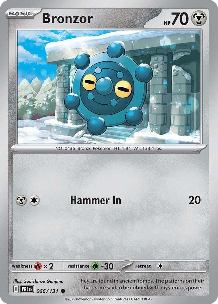 Bronzor (066/131) [Scarlet & Violet: Prismatic Evolutions] | Jomio and Rueliete's Cards and Comics