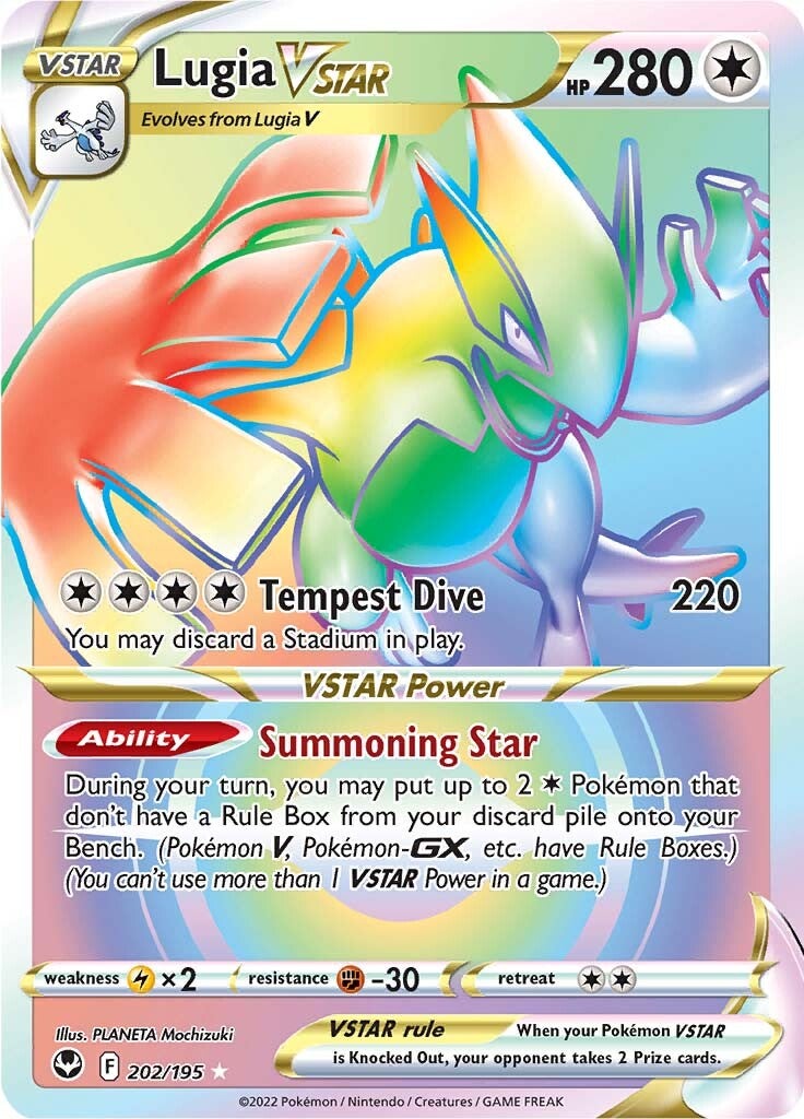 Lugia VSTAR (202/195) [Sword & Shield: Silver Tempest] | Jomio and Rueliete's Cards and Comics