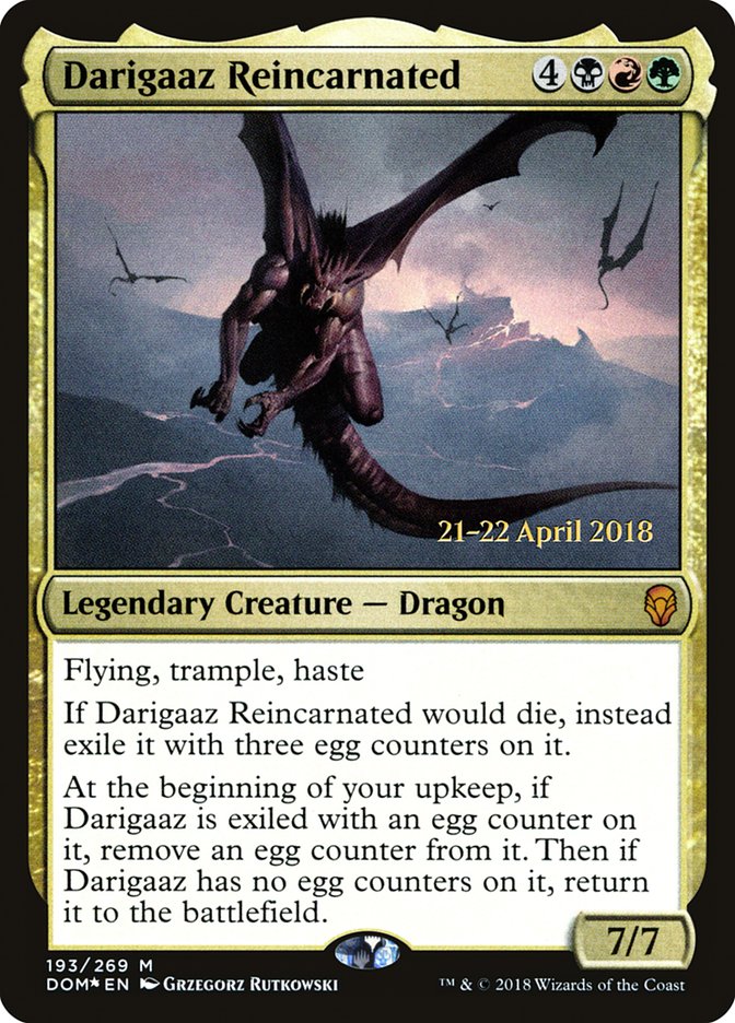 Darigaaz Reincarnated [Dominaria Prerelease Promos] | Jomio and Rueliete's Cards and Comics